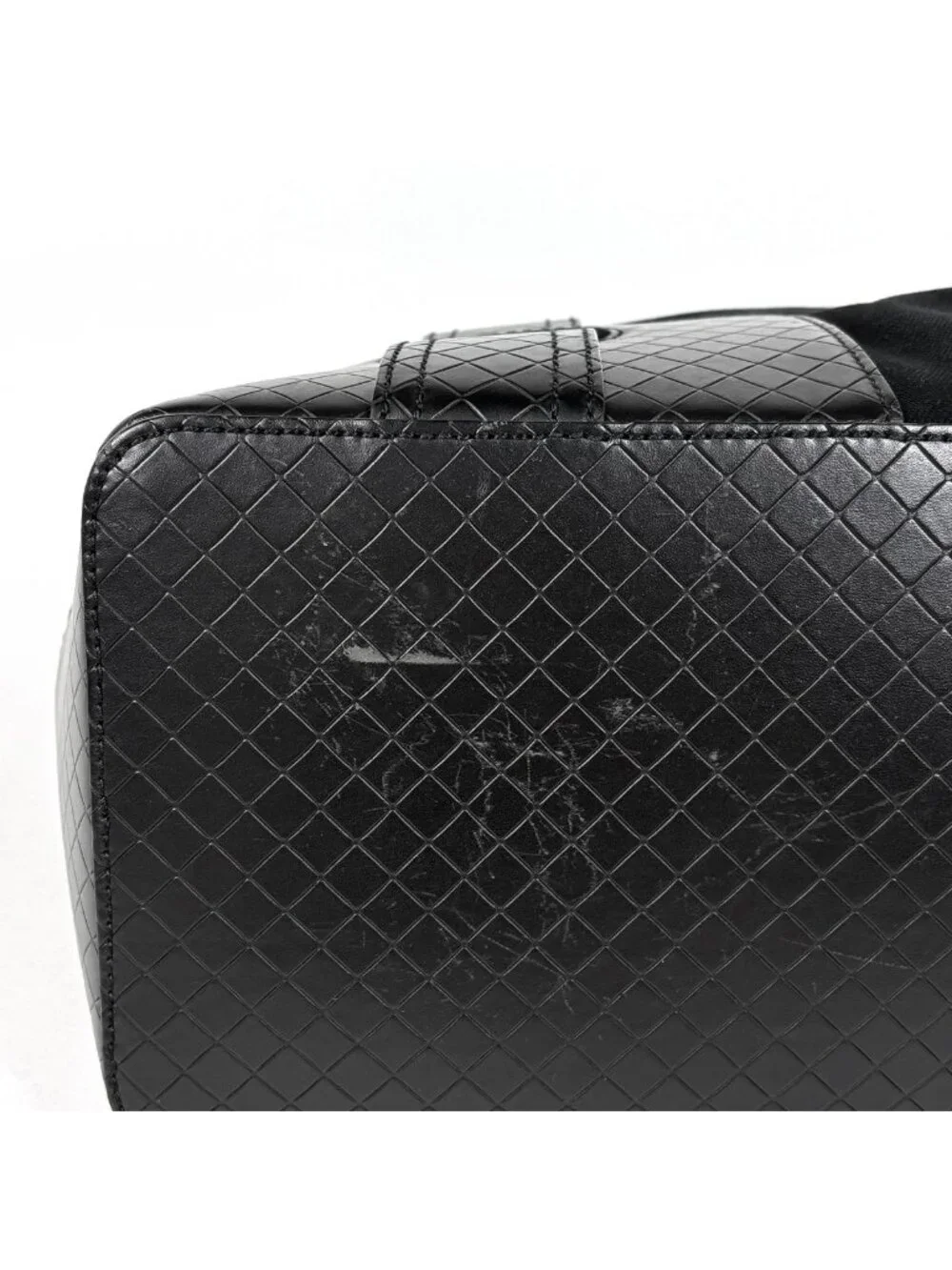 Bottega Veneta Tote Bag Intrecciato Canvas Black